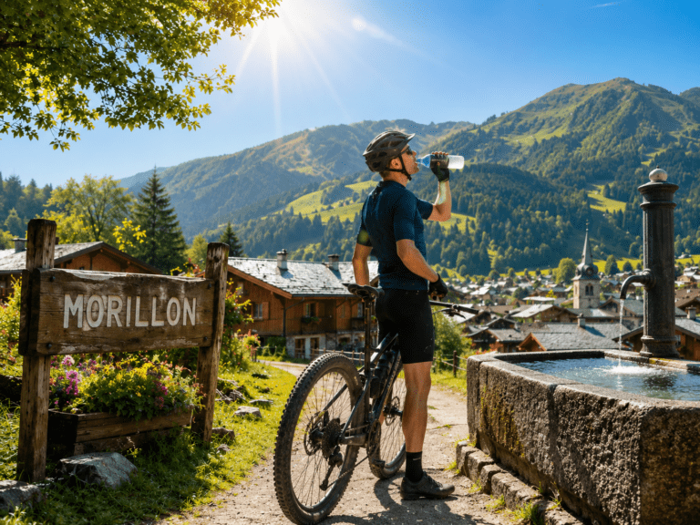 Vélo à Morillon quand il fait chaud